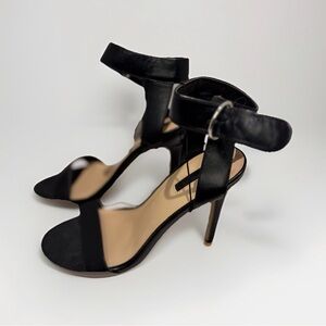 Nwt black strap high heel sandals size 6.5